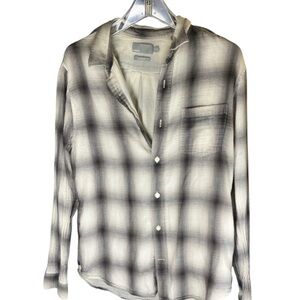 Vince Classic Fit Shirt in Gray M